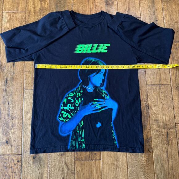 Billie Eilish World Tour 2020 Concert Merch Neon Long Sleeve Shirt Size M - Picture 4 of 5